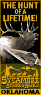 Sycamore Springs Ranch, Oklahoma, trophy hunting